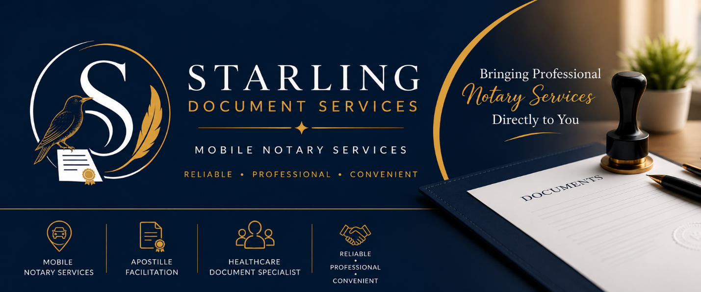 Starling Document Services mobile notary banner